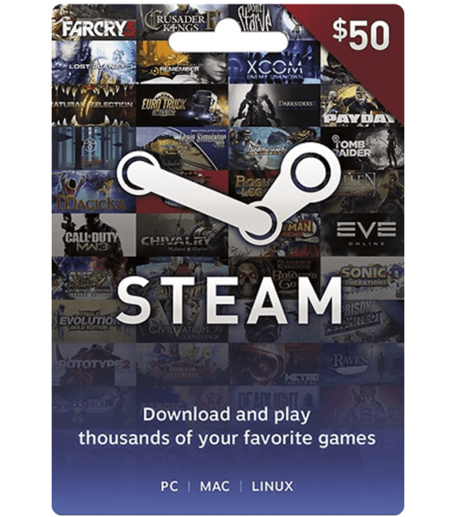 Steam Wallet Code 50$ Nạp chậm