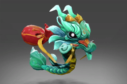Auspicious Little Green Jade Dragon